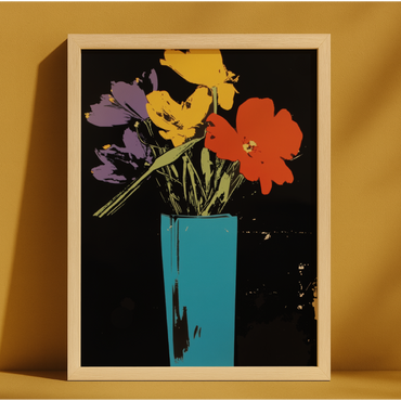 Quadro A3 Flowers 4 u Noite