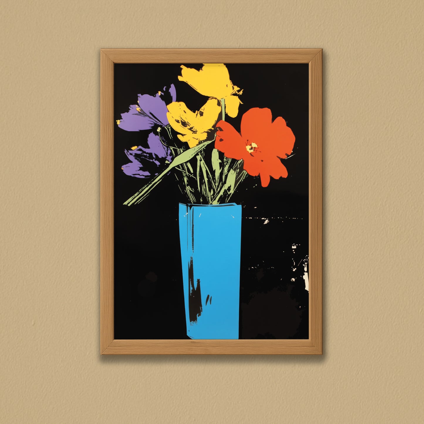Quadro A3 Flowers 4 u Noite