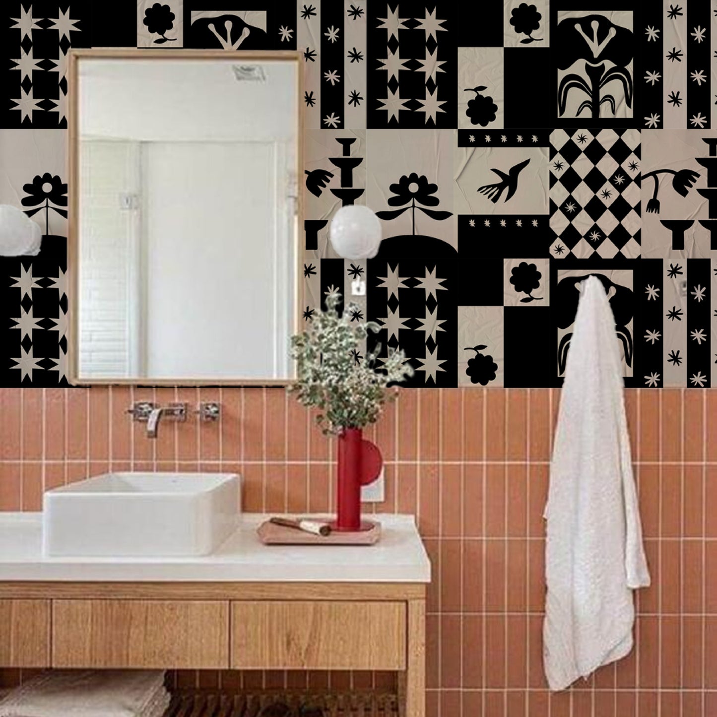 Kit Lambe-lambe Sertão Preto e Creme
