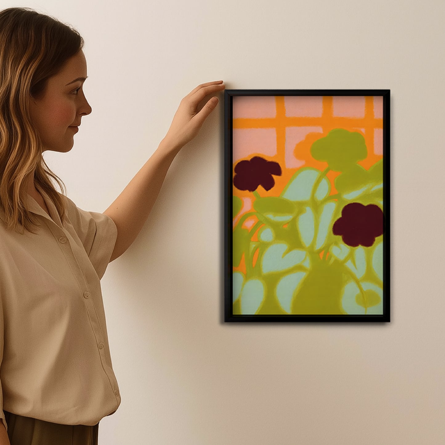 Quadro A3 Jardim no Quintal