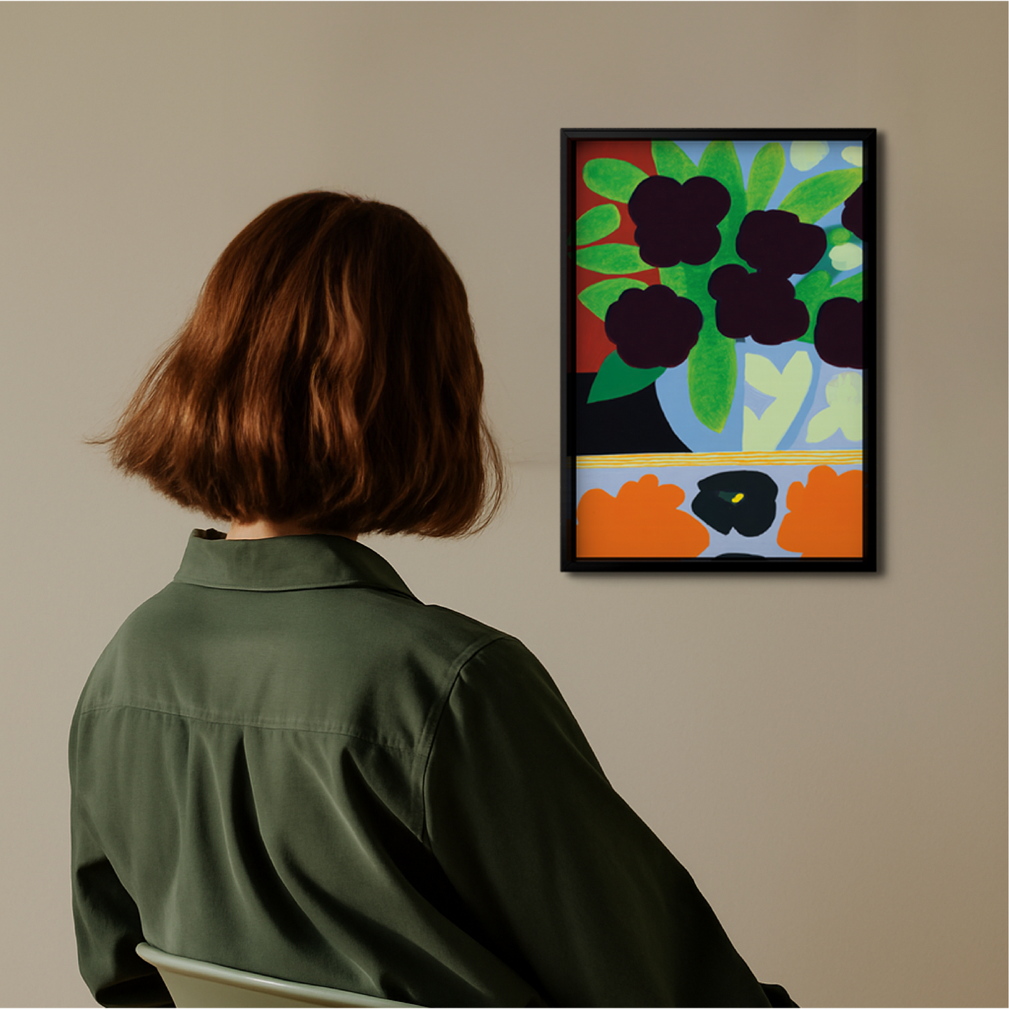 Quadro A3 Jardim na Varanda