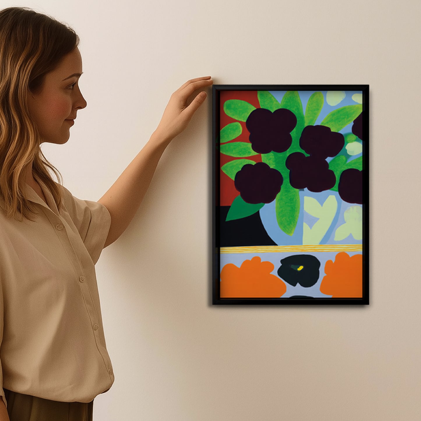 Quadro A3 Jardim na Varanda