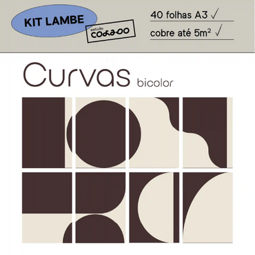 Kit Lambe-lambe Curvas Bicolor