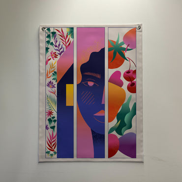 Bandeira em lona Travessia