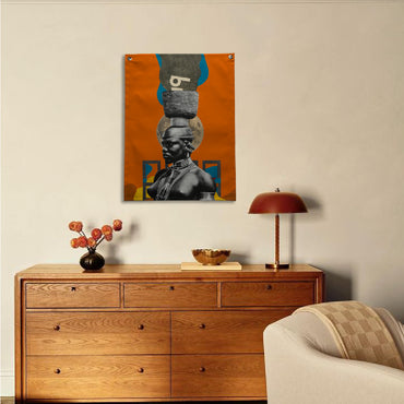 Bandeira em lona Kenya Woman