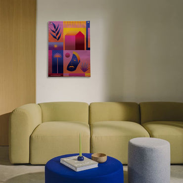 Bandeira em lona Morada