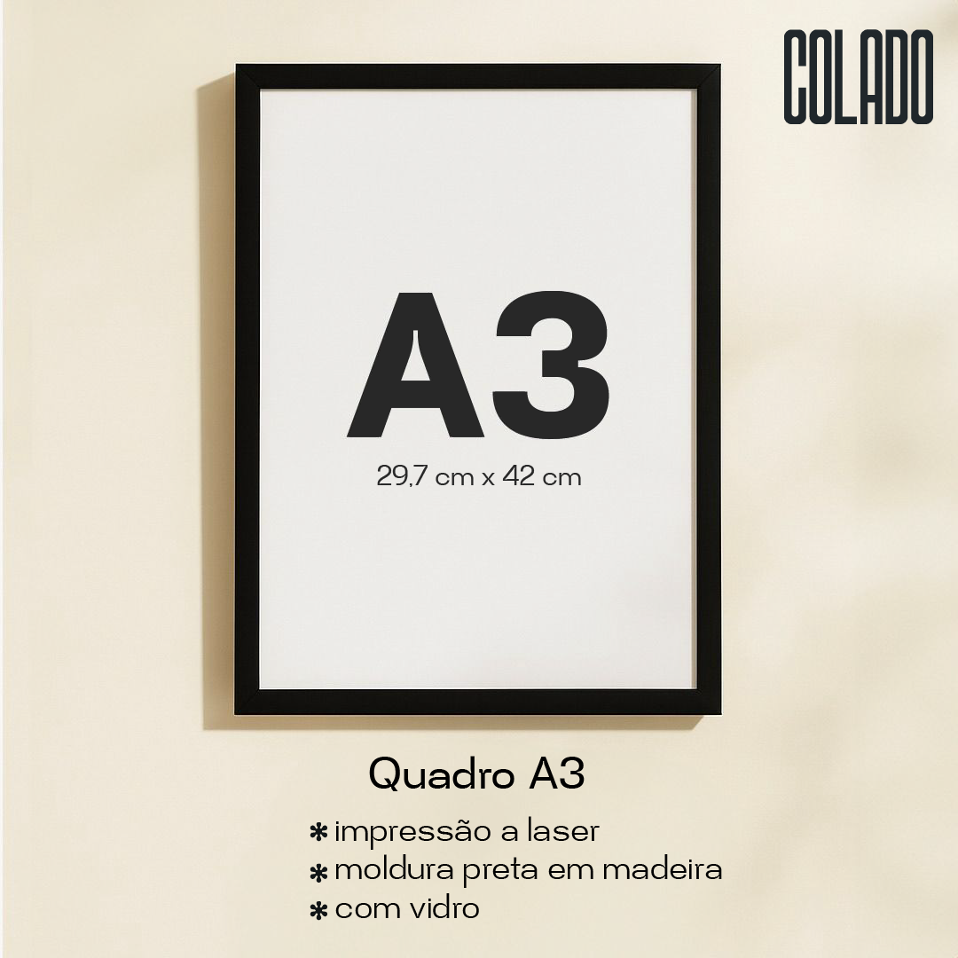 Quadro A3 Em Suas Mãos