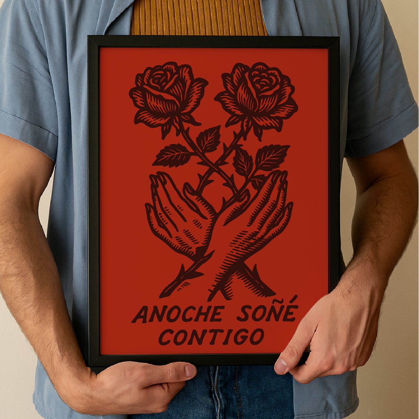 Quadro A3 Anoche soñé contigo Vibrante