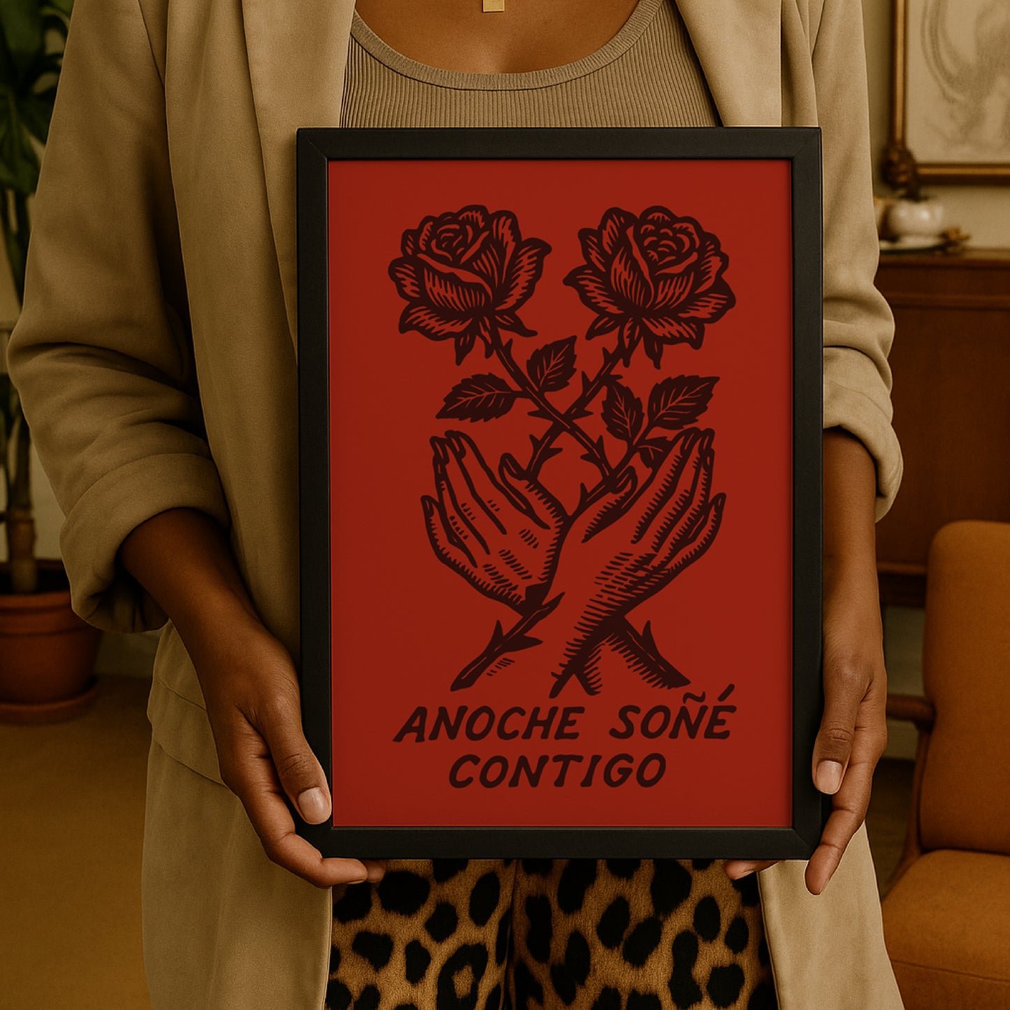 Quadro A3 Anoche soñé contigo Vibrante