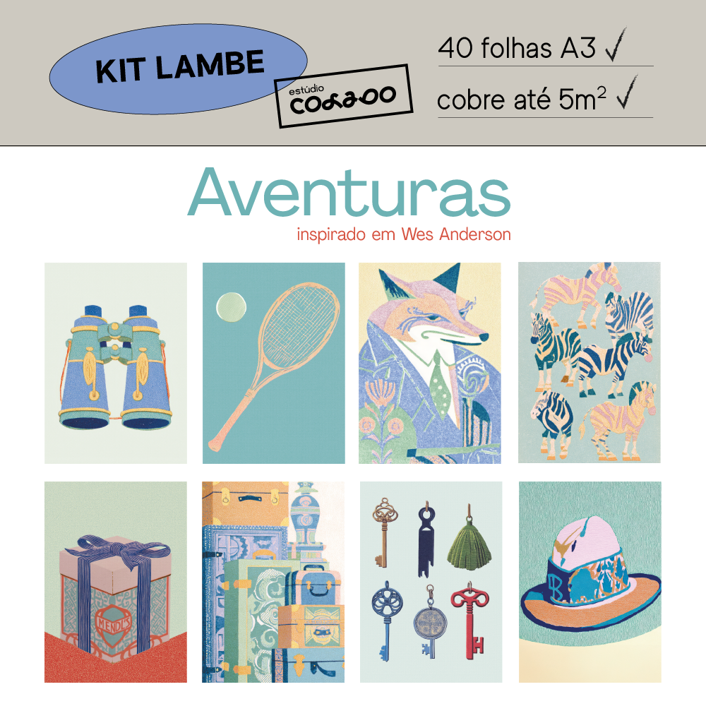 Kit Lambe-lambe Aventuras
