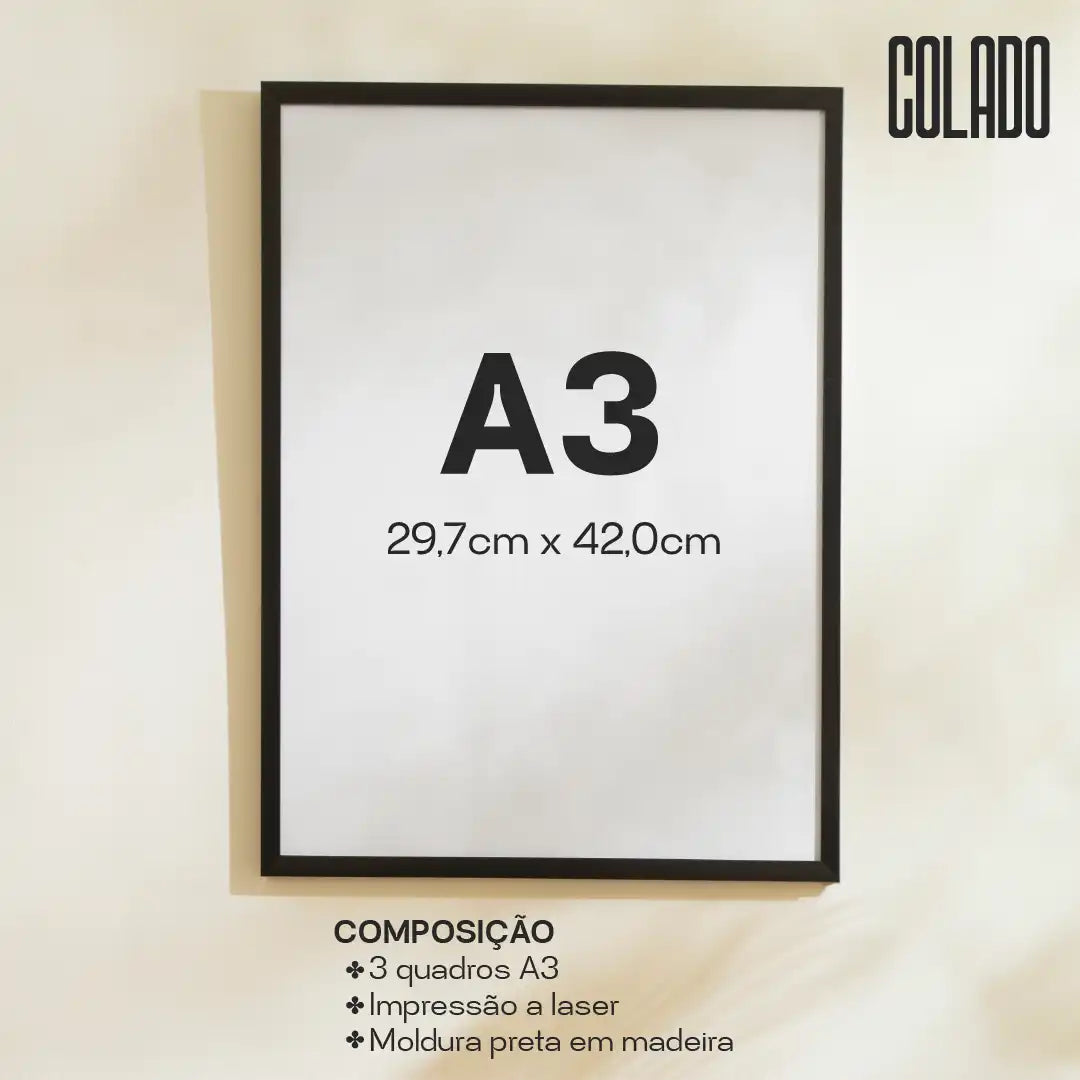 Quadro A3 Alma Branca selva