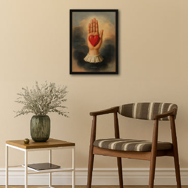 Quadro A3 Em Suas Mãos