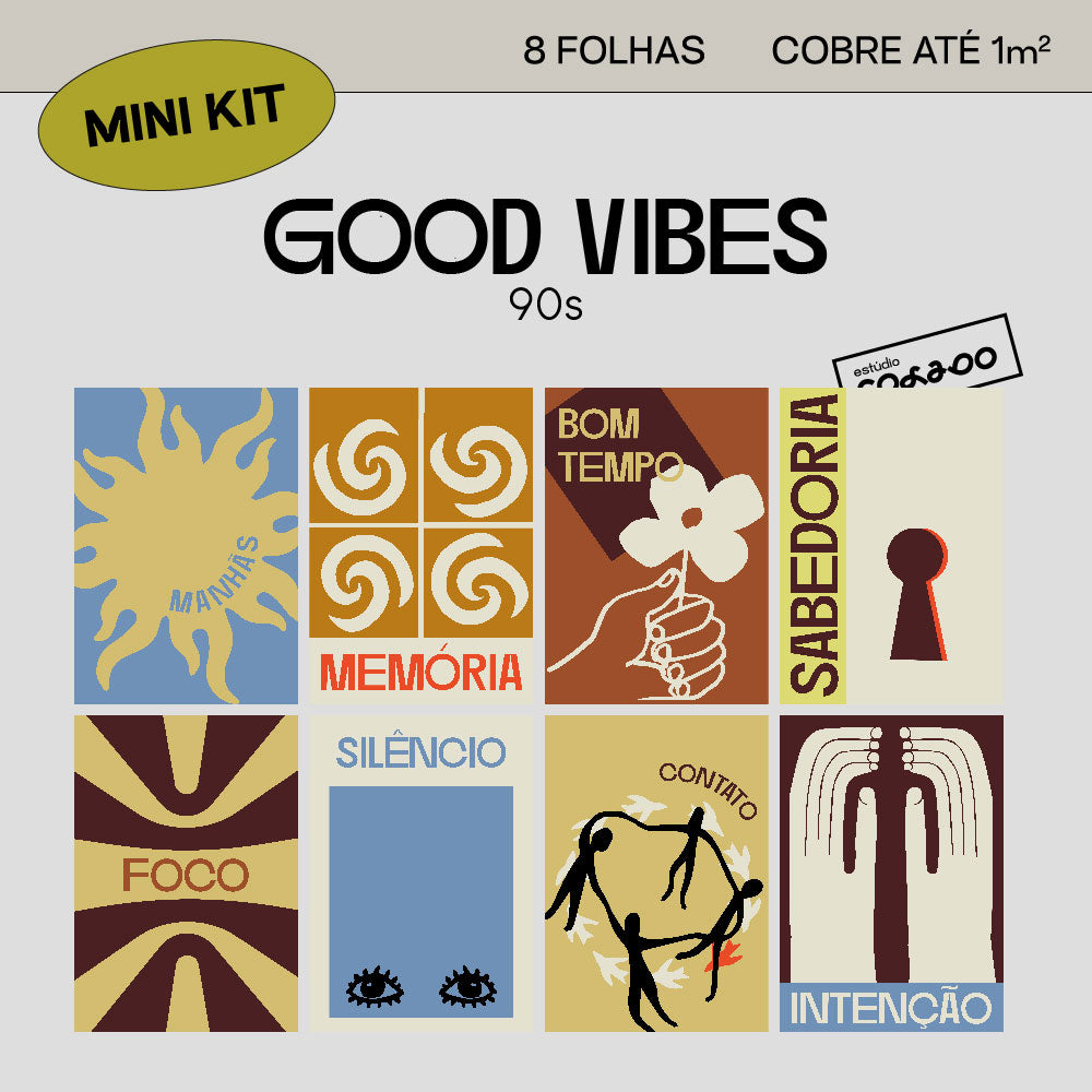 Mini Kit Lambe-lambe Good Vibes 90's
