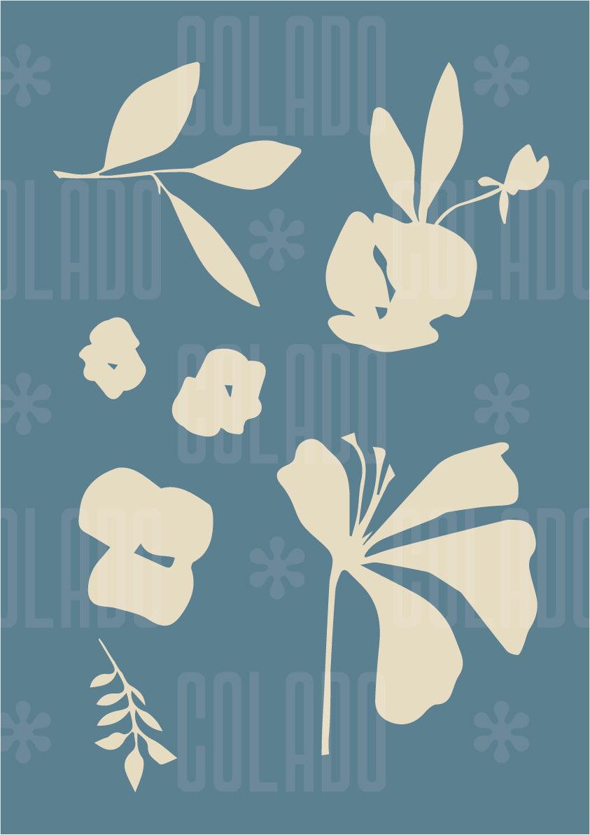 Kit Lambe-lambe Nanquim Azul e Creme