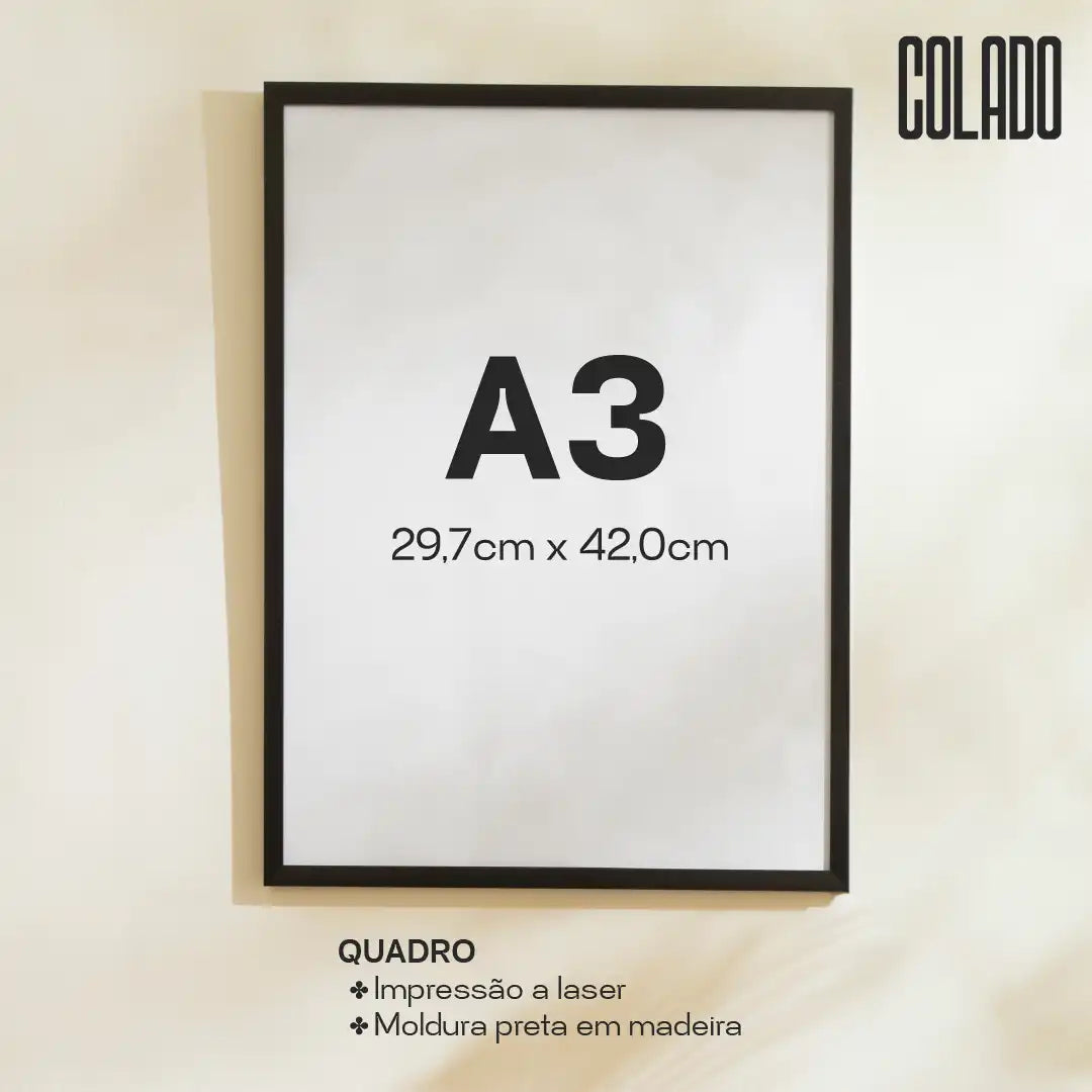 Quadro A3 Tiê noite