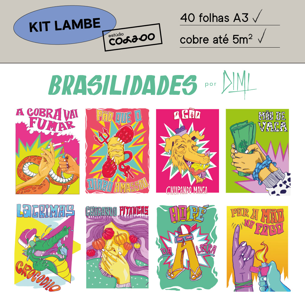 Kit Lambe-lambe Brasilidades