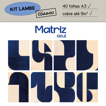 Kit Lambe-lambe Matriz azul