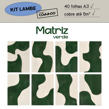 Kit Lambe-lambe Matriz verde
