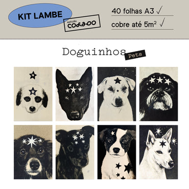 Kit Lambe-lambe Pets Doguinhos