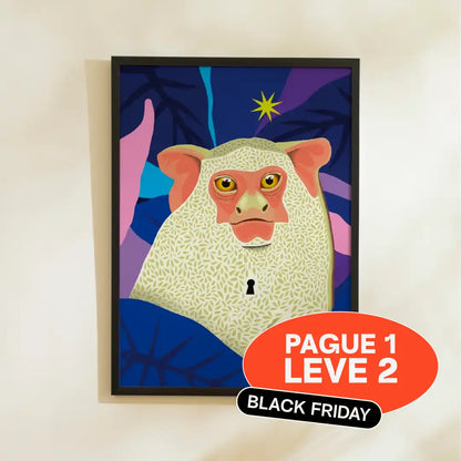 Quadro A3 Alma Branca noite