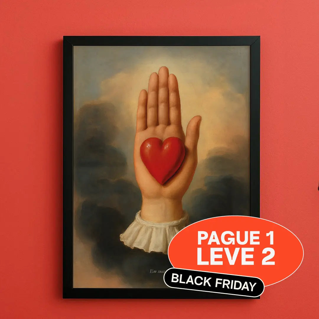 Quadro A3 Em Suas Mãos