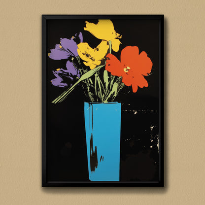 Quadro A3 Flowers 4 u Noite