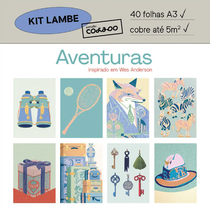 Kit Lambe-lambe Aventuras