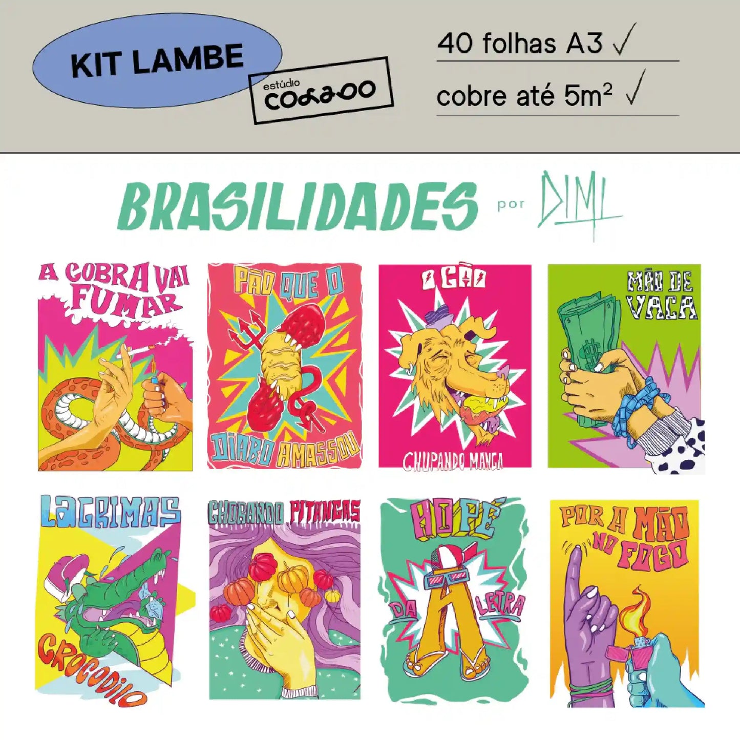 Kit Lambe-lambe Brasilidades