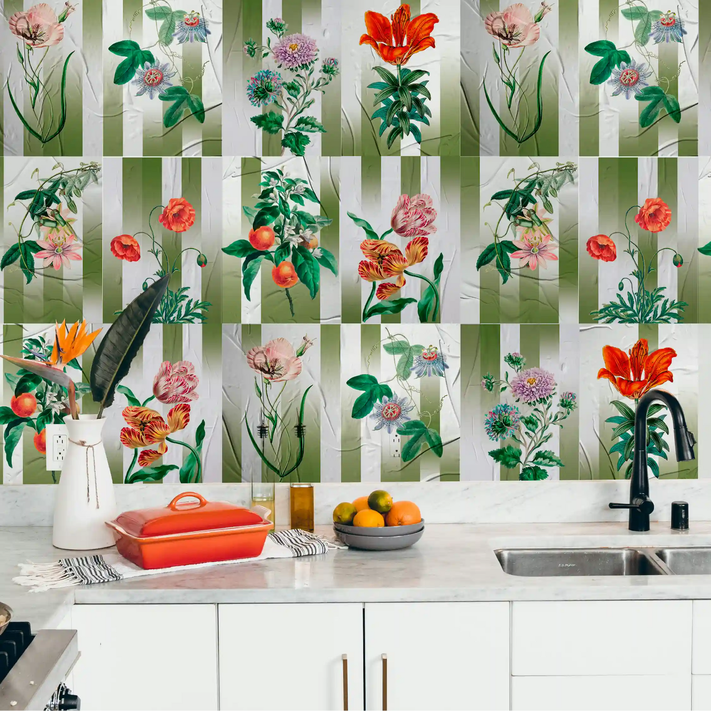 Kit Lambe-lambe Folhagens Verde