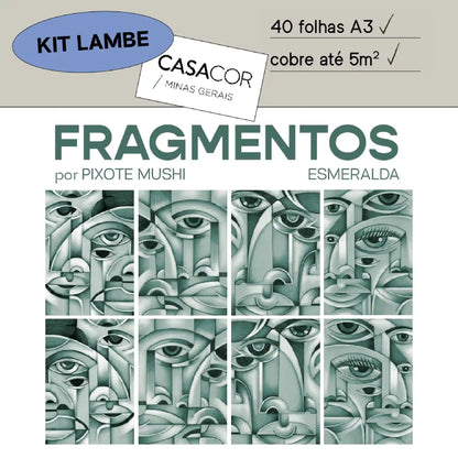 Kit Lambe-lambe Fragmentos Esmeralda