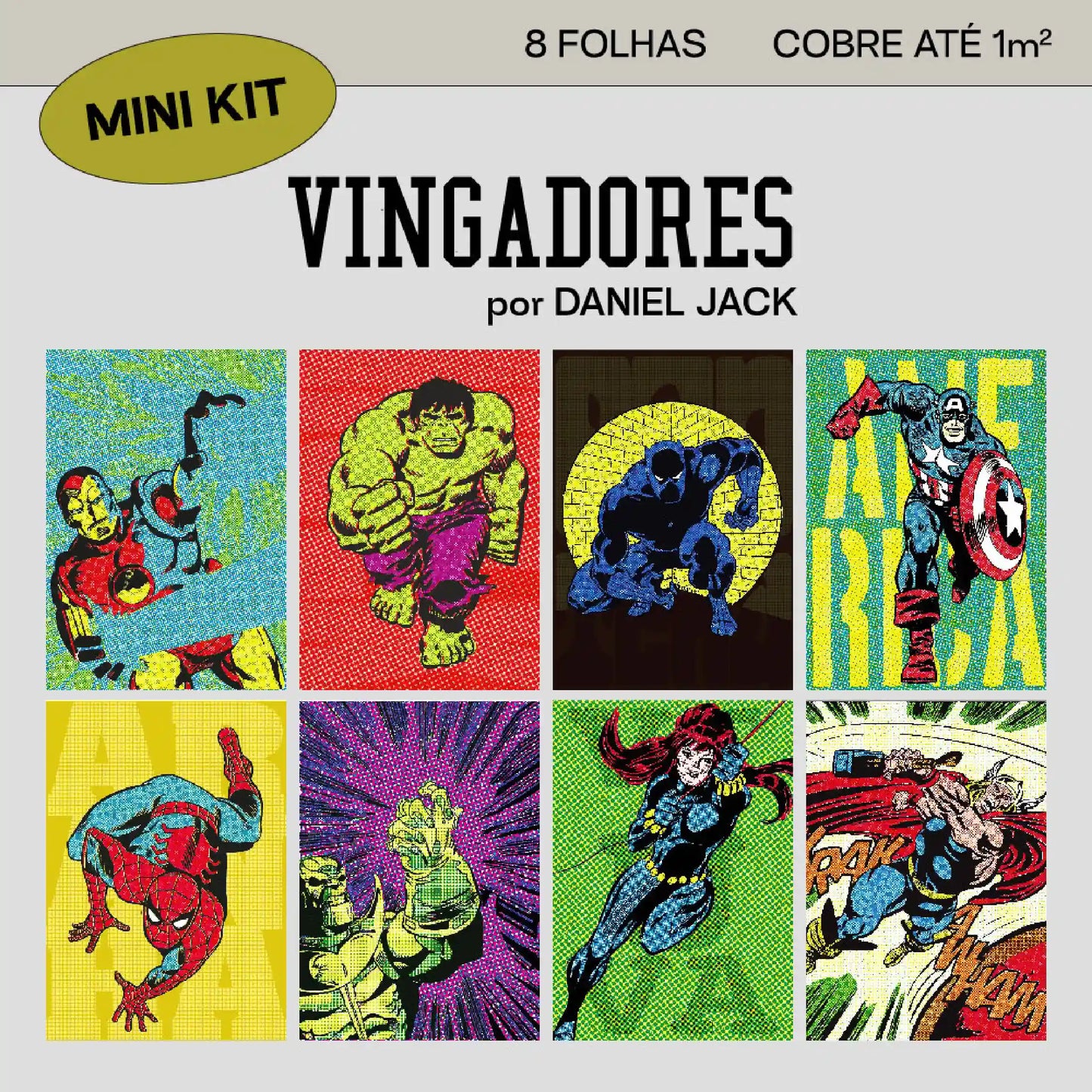 Mini Kit Lambe-lambe Vingadores