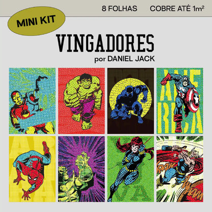 Mini Kit Lambe-lambe Vingadores