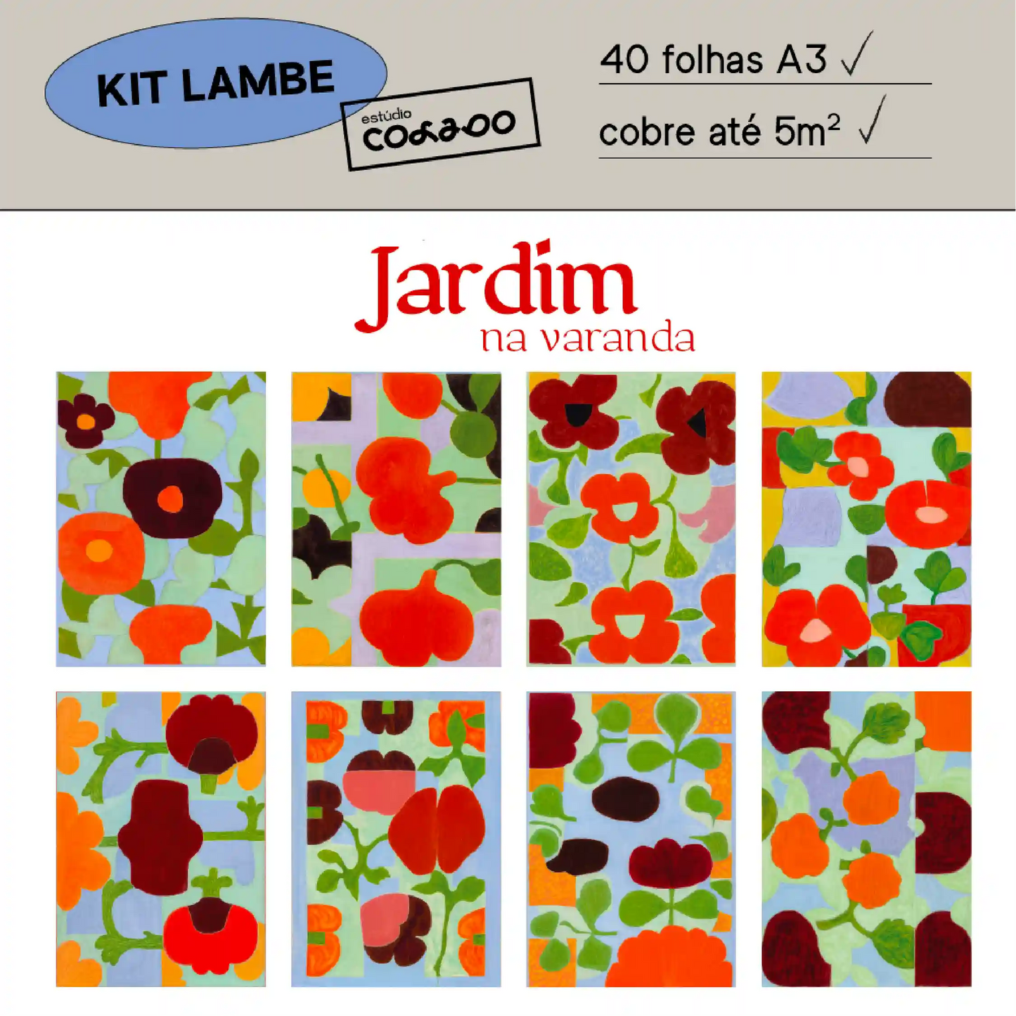 Kit Lambe-lambe Jardim na Varanda