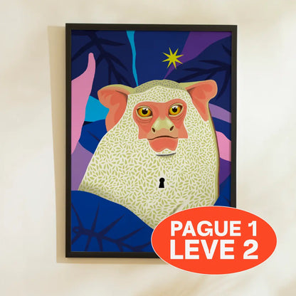 Quadro A3 Alma Branca noite