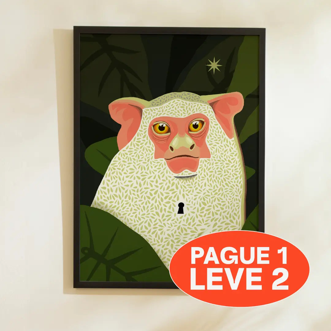 Quadro A3 Alma Branca selva