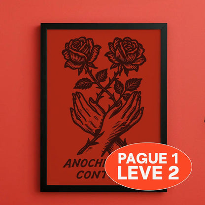 Quadro A3 Anoche soñé contigo Vibrante