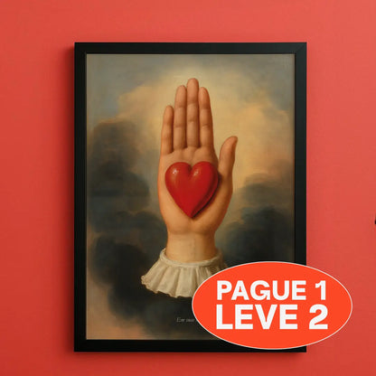 Quadro A3 Em Suas Mãos