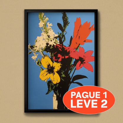 Quadro A3 Flowers 4 u Dia