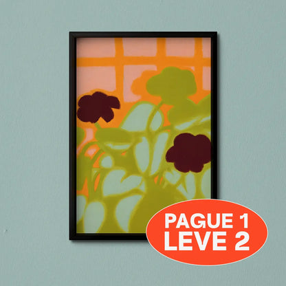 Quadro A3 Jardim no Quintal