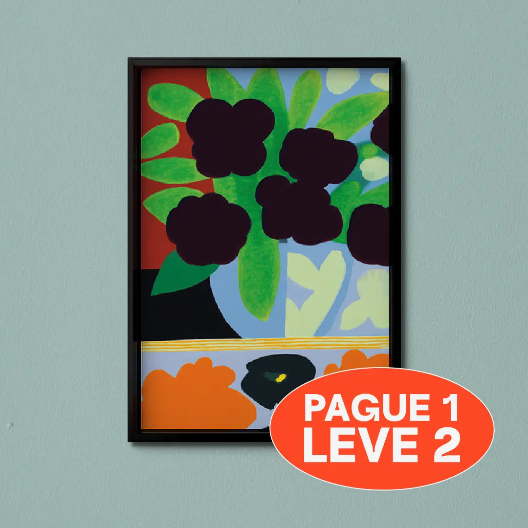 Quadro A3 Jardim na Varanda