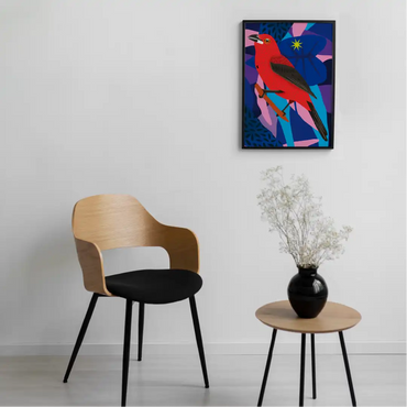 Quadro A3 Tiê noite