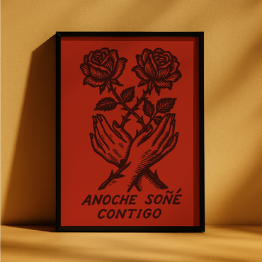 Quadro A3 Anoche soñé contigo Vibrante