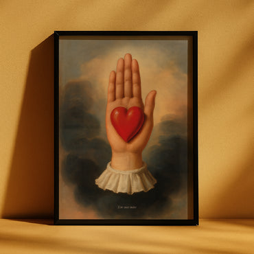 Quadro A3 Em Suas Mãos