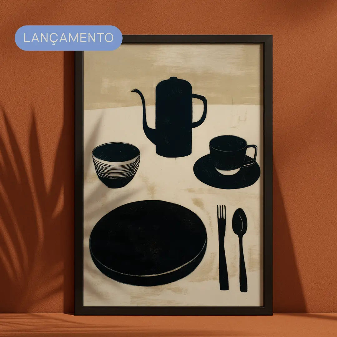 Quadro A3 Café com Calma