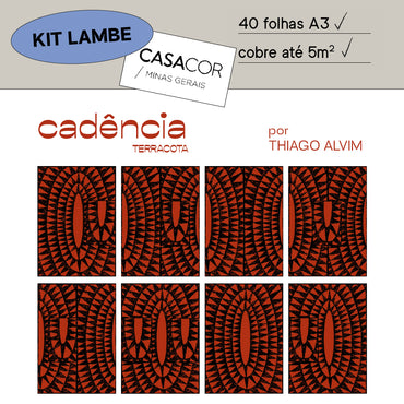 Kit Lambe-lambe Cadência Terracota