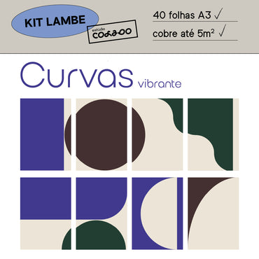 Kit Lambe-lambe Curvas Vibrante