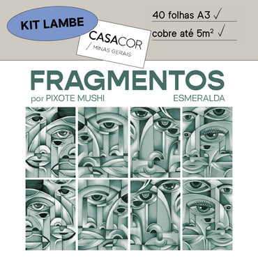 Kit Lambe-lambe Fragmentos Esmeralda