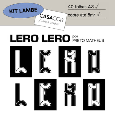 Kit Lambe-lambe Lero Lero