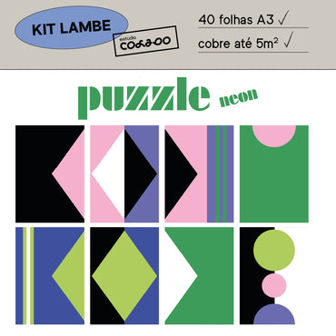 Kit Lambe-lambe Puzzle Neon