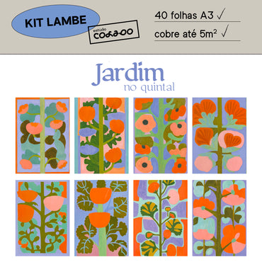 Kit Lambe-lambe Jardim no quintal